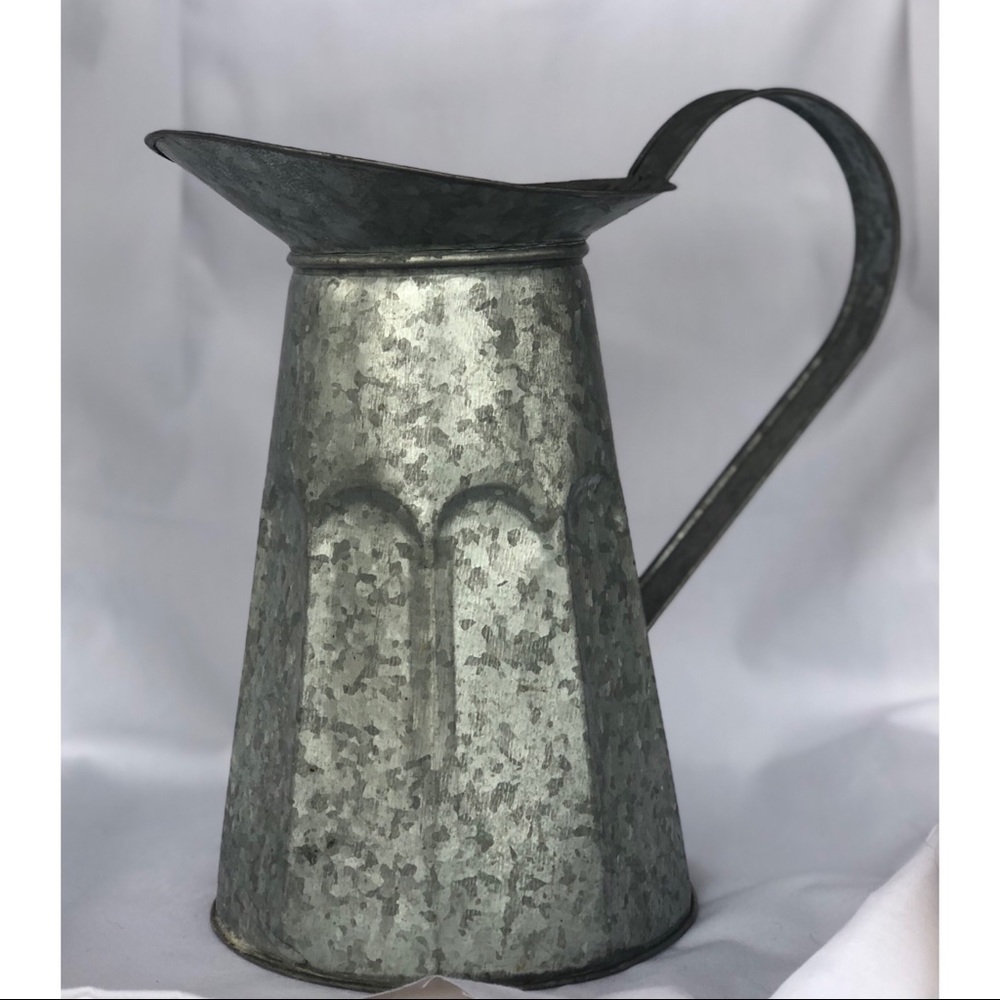 Galvanized Pitcher